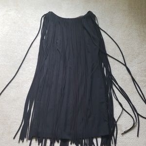 Kate Moss for Topshop fringe mini shift dress